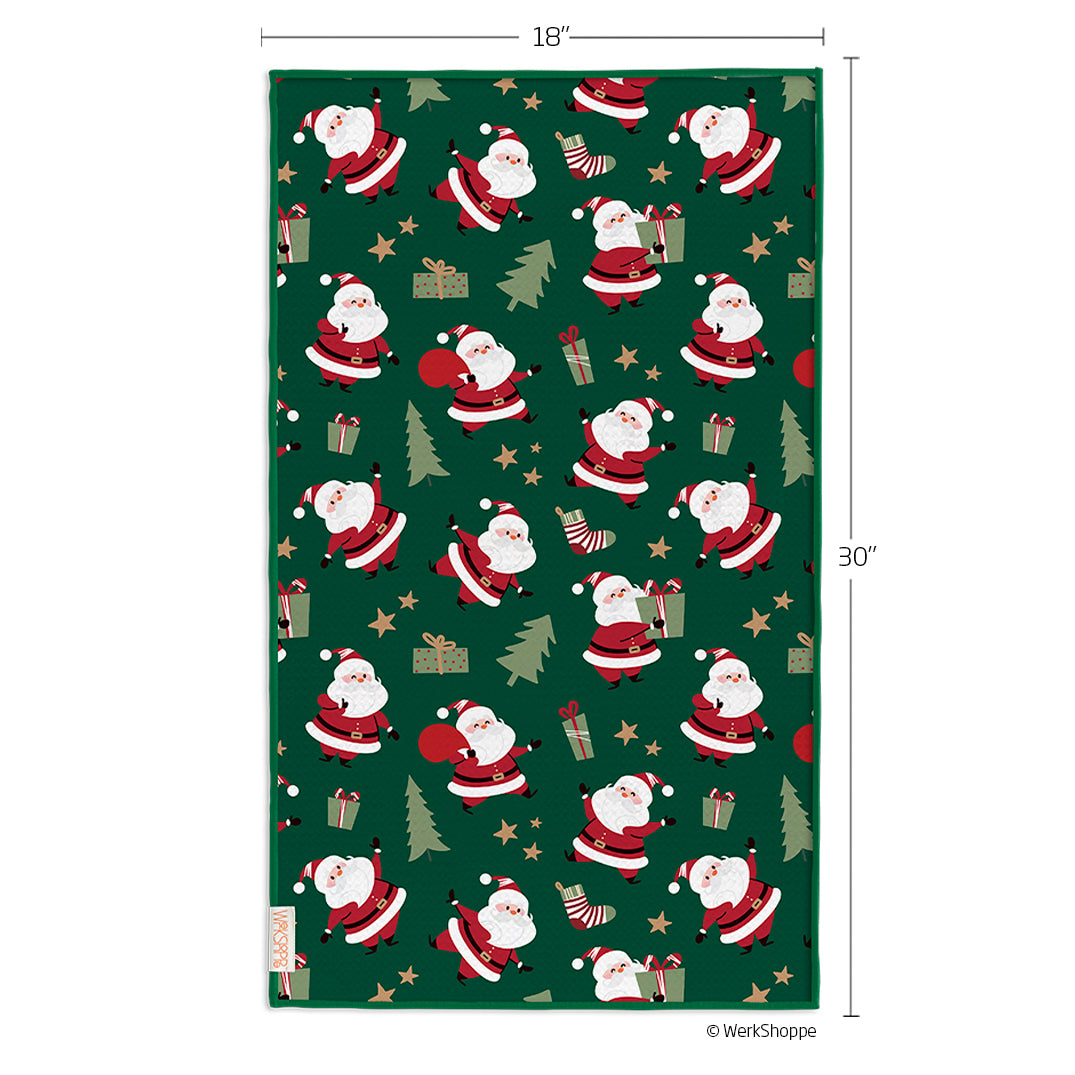 WerkShoppe “Santa's Gifts” Microfiber Tea Towels
