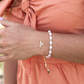 Natalie Wood Designs Pearl Layering Bracelet-Silver
