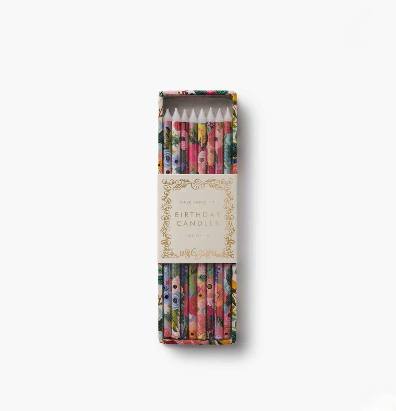 Rifle Paper Co. "Garden Party" Birthday Candles (Set of 16)