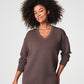 Spanx SPANX® AirEssentials Brushed V-Neck Tunic-Heather Smoke