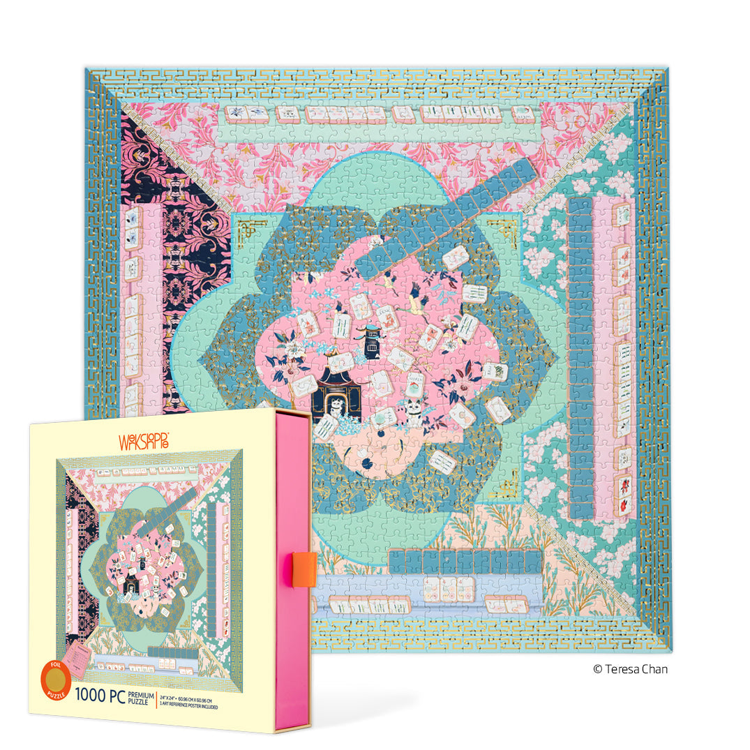 WerkShoppe “Let's Play Mahjong” 1000 Piece Puzzle
