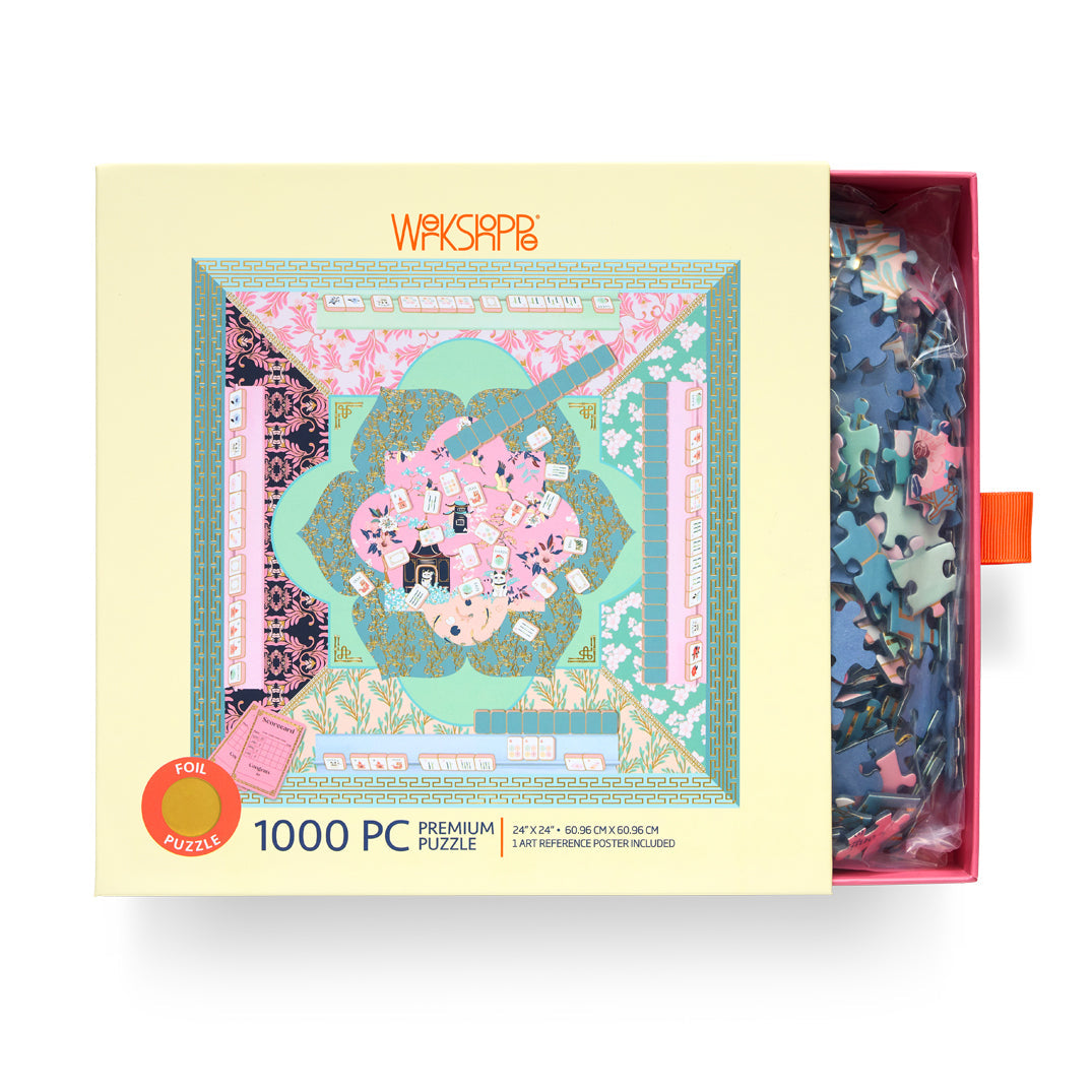 WerkShoppe “Let's Play Mahjong” 1000 Piece Puzzle