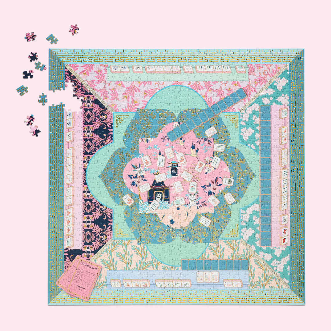 WerkShoppe “Let's Play Mahjong” 1000 Piece Puzzle