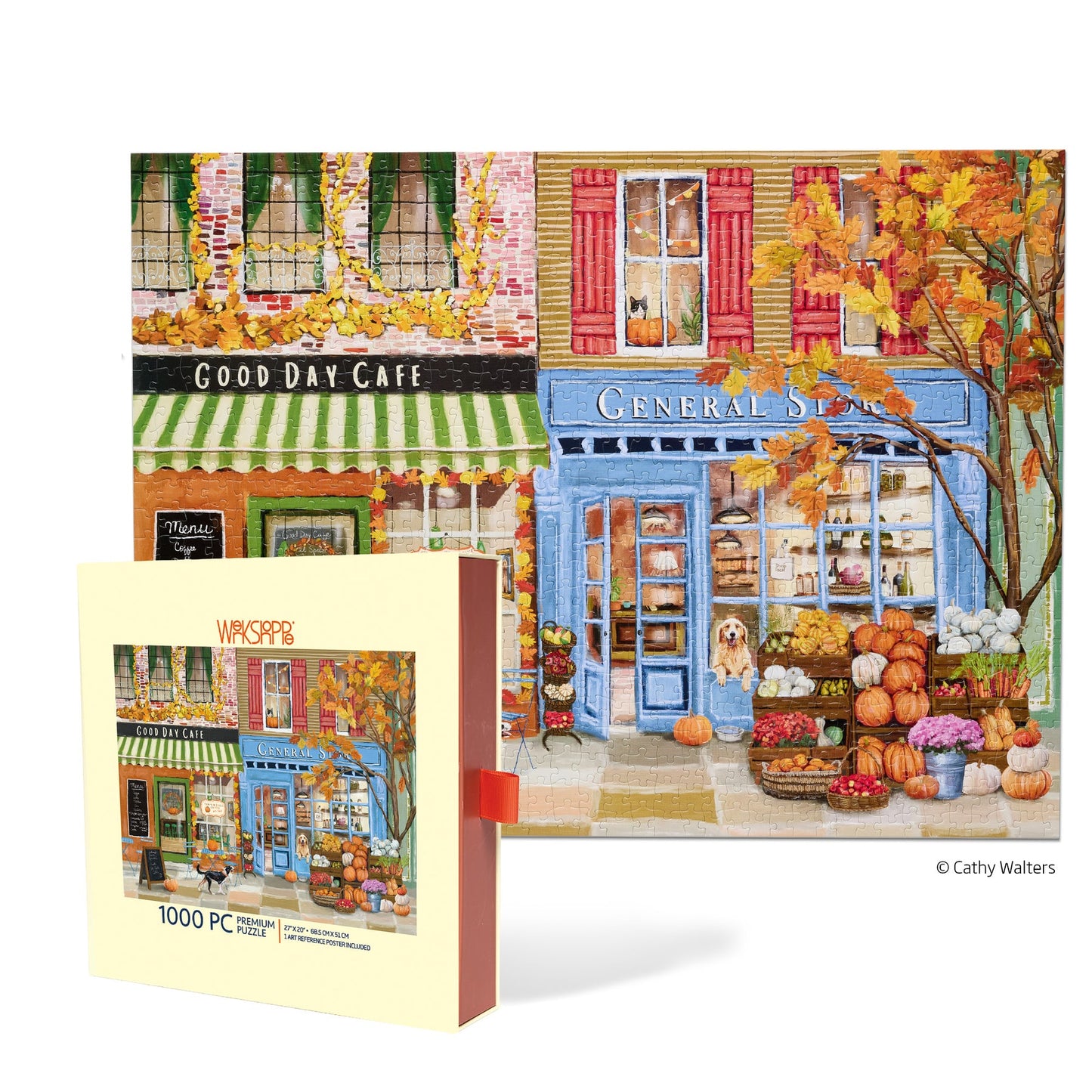 WerkShoppe “Autumn on Main” 1000 Piece Puzzle