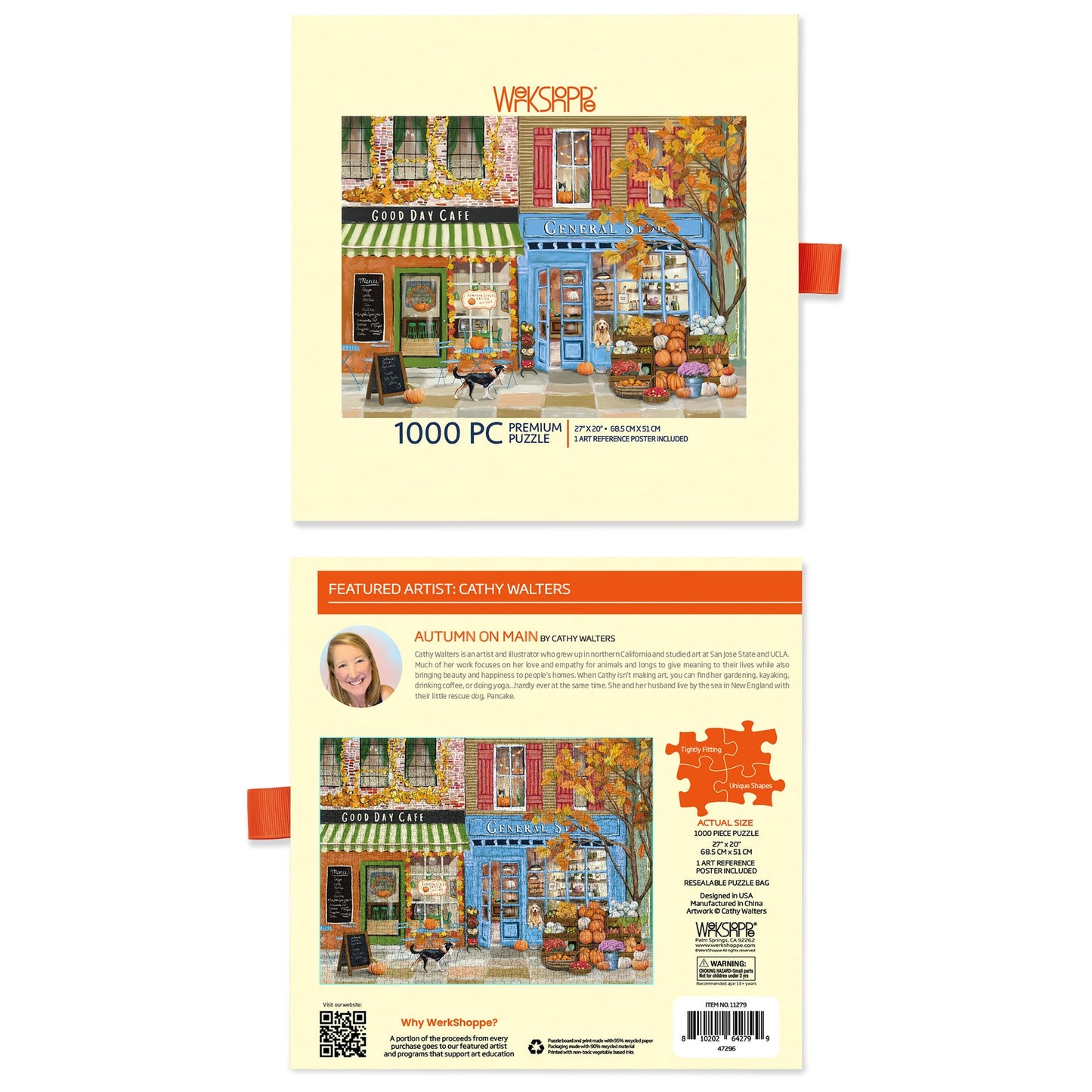 WerkShoppe “Autumn on Main” 1000 Piece Puzzle