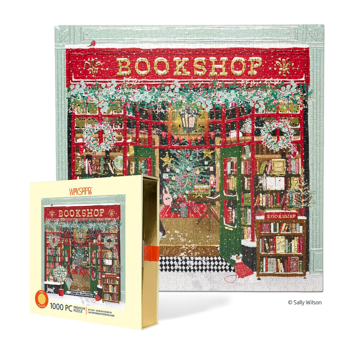 WerkShoppe “Festive Bookshop” 1000 Piece Puzzle