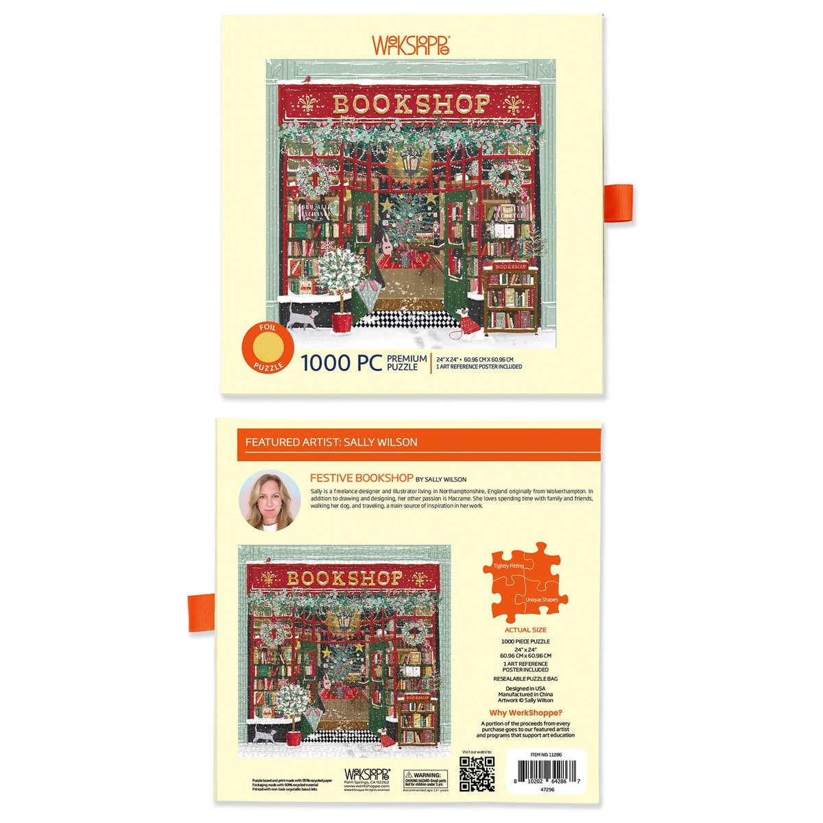 WerkShoppe “Festive Bookshop” 1000 Piece Puzzle