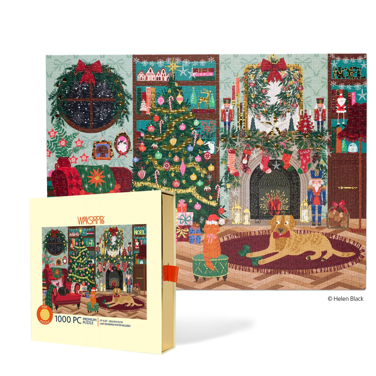 WerkShoppe “Festive Family Room” 1000 Piece Puzzle
