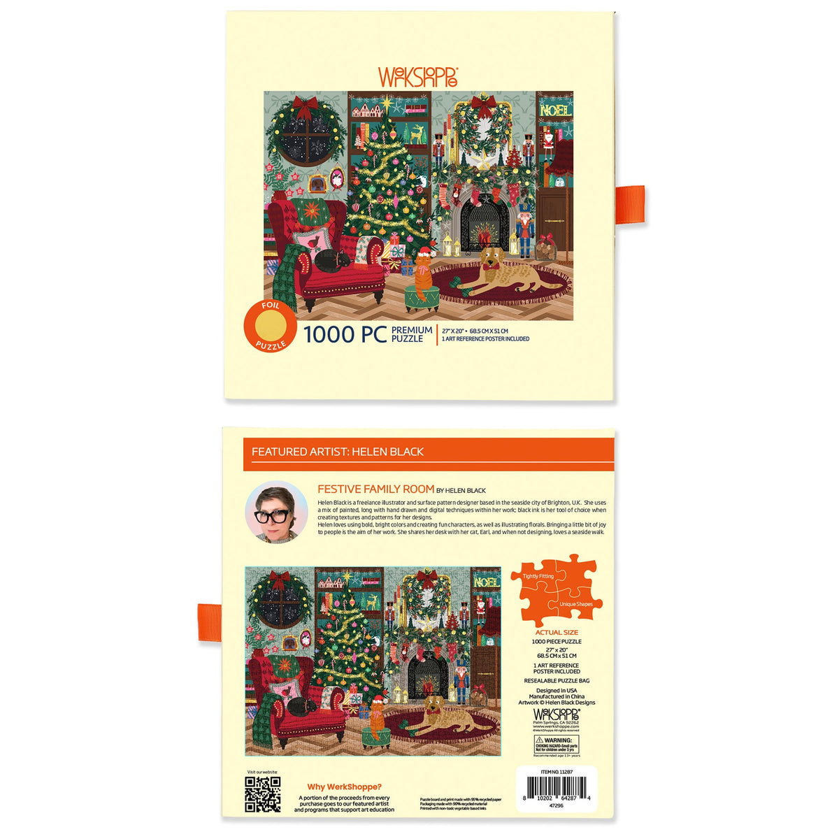 WerkShoppe “Festive Family Room” 1000 Piece Puzzle