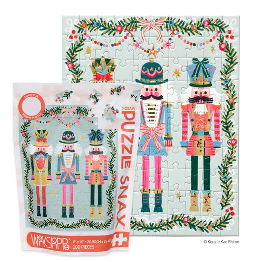 WerkShoppe “Nutcracker Season” 100 Piece Puzzle Snax