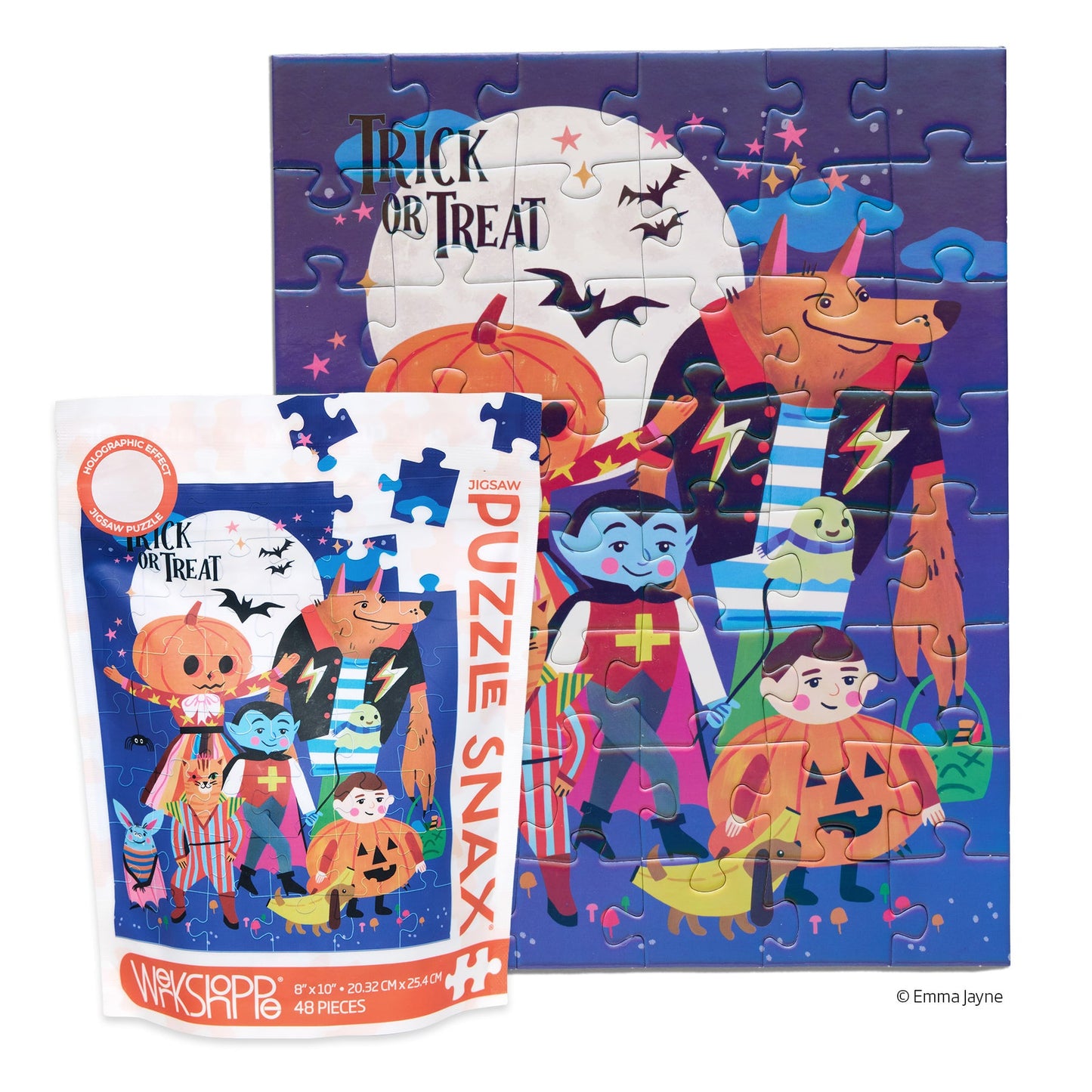 WerkShoppe “Trick or Trick” 48 Piece Puzzle Snax