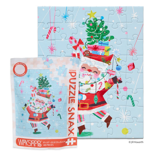 WerkShoppe “Fancy Pants Santa” 48 Piece Puzzle Snax