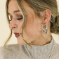 Natalie Wood Designs "Just Dance" Hoop Earring-Silver