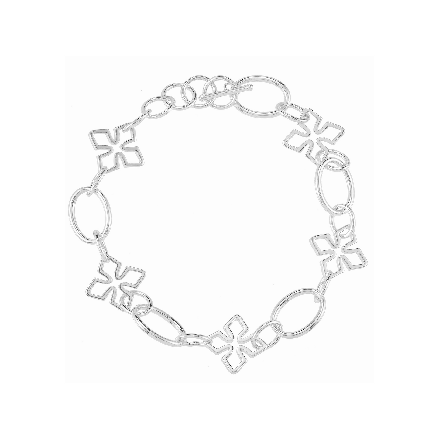 Natalie Wood Designs "Grace" Link Bracelet-Silver