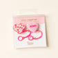 The Darling Effect Straw Topper-Hugs & Kisses