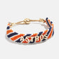BaubleBar "Astros" Orange/Navy Woven Friendship Bracelet