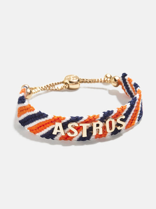 BaubleBar "Astros" Orange/Navy Woven Friendship Bracelet