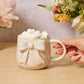 Ceramic White Bow Side Mug, 16oz