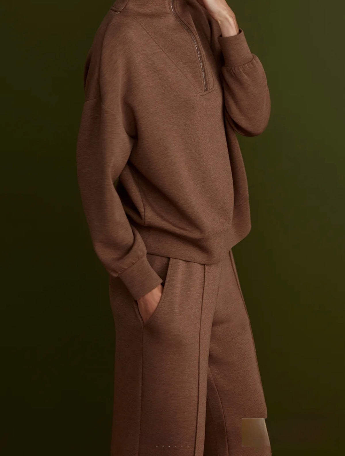 Varley “The Wide Leg” 30” Pant- Golden Bronze Marl