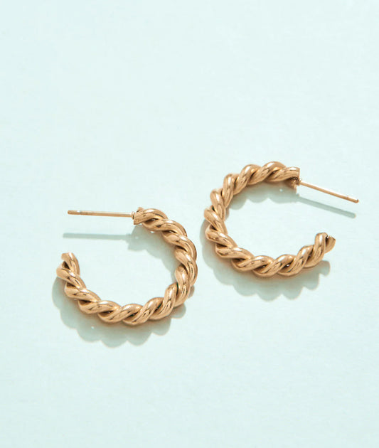 Spartina 449 SP Mitchelville Hoop Earrings-Gold