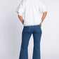 Elizabeth James “Kit” Short Sleeve Top-Solid White
