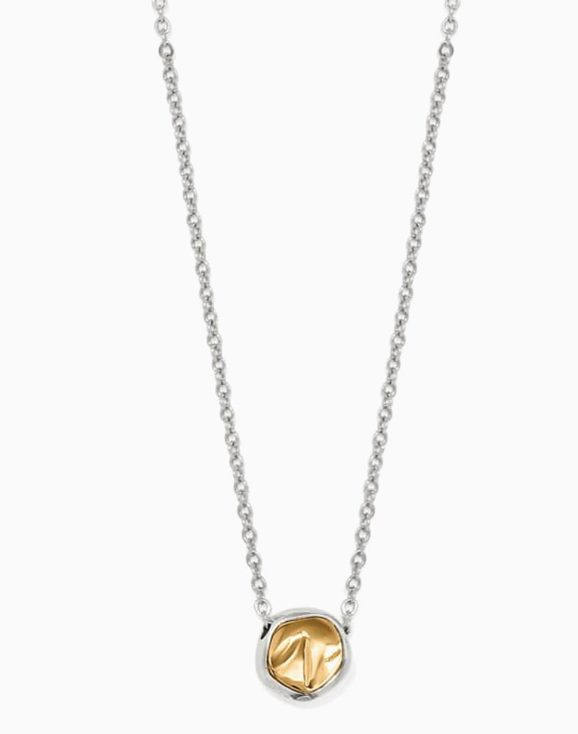 Brighton Cascade Round Petite Necklace-Gold/Silver