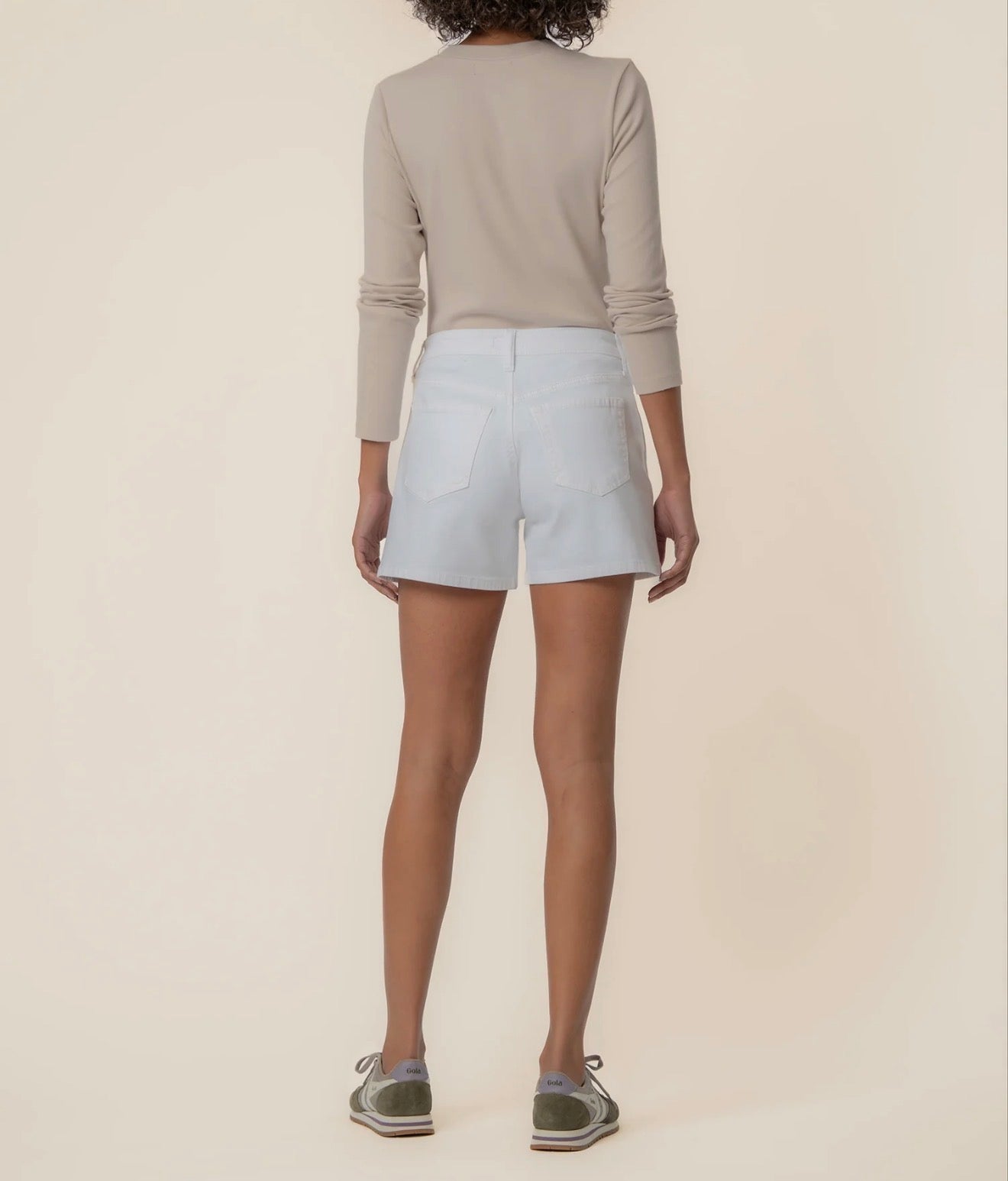 Kut from the Kloth "Jane" High Rise Short - Optic White