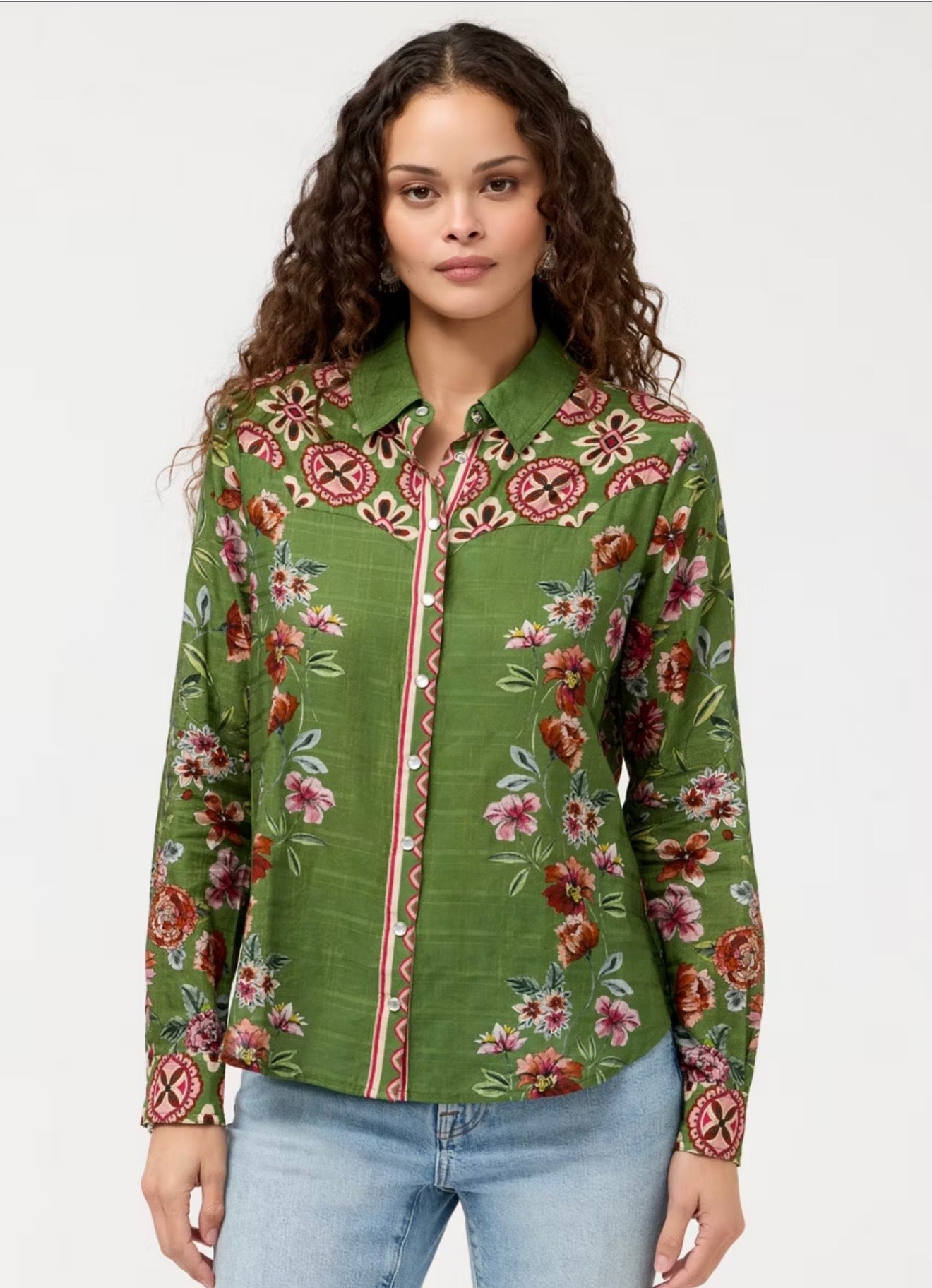 Johnny Was Vintage Western Shirt-Zarima
