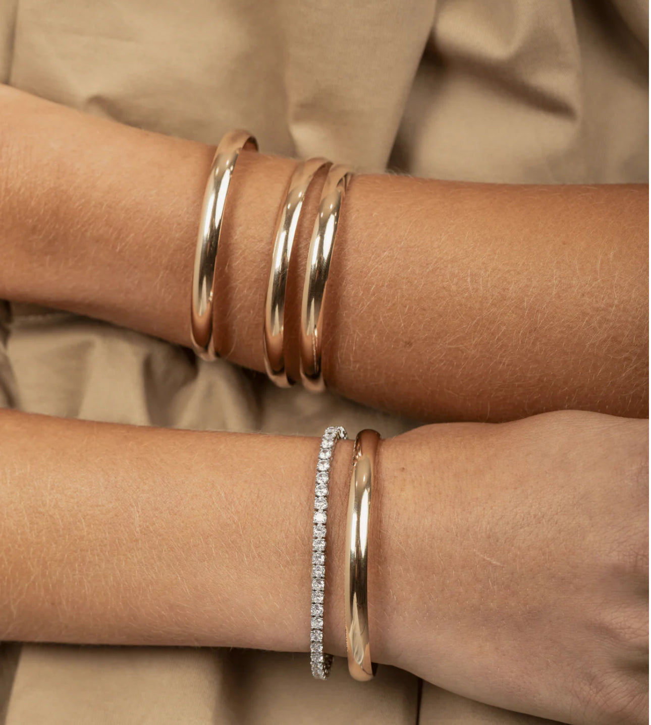 LeMel Goldie Cuff Bracelet- Gold
