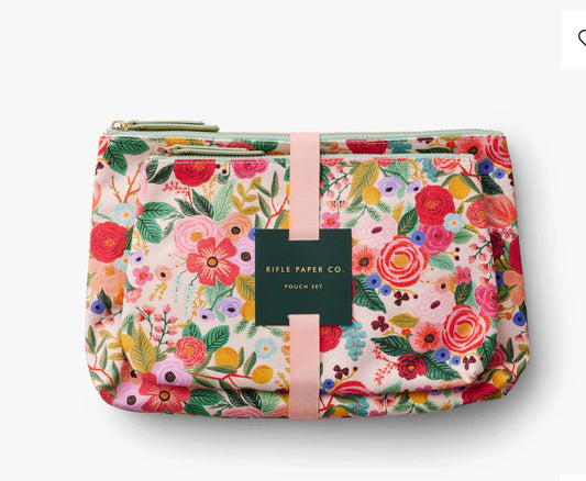 Rifle Paper Co. “Garden Party” Zippered Pouch Set