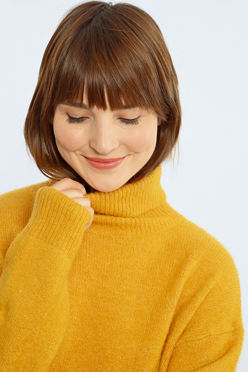 Molly Bracken "Maizy" Turtleneck Sweater - Saffron Yellow