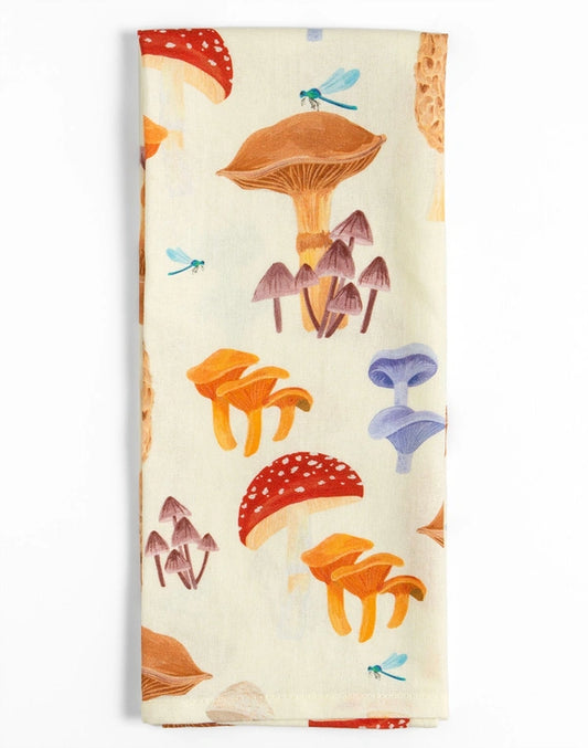 1 Canoe 2 "Mushrooms" Tea Towel