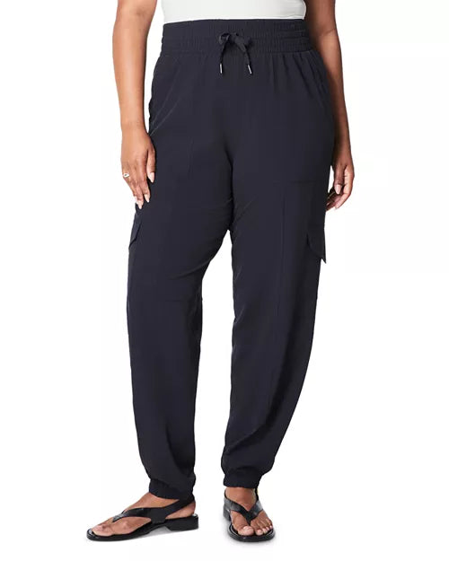 Spanx On The Move Cargo Jogger Pant-Very Black