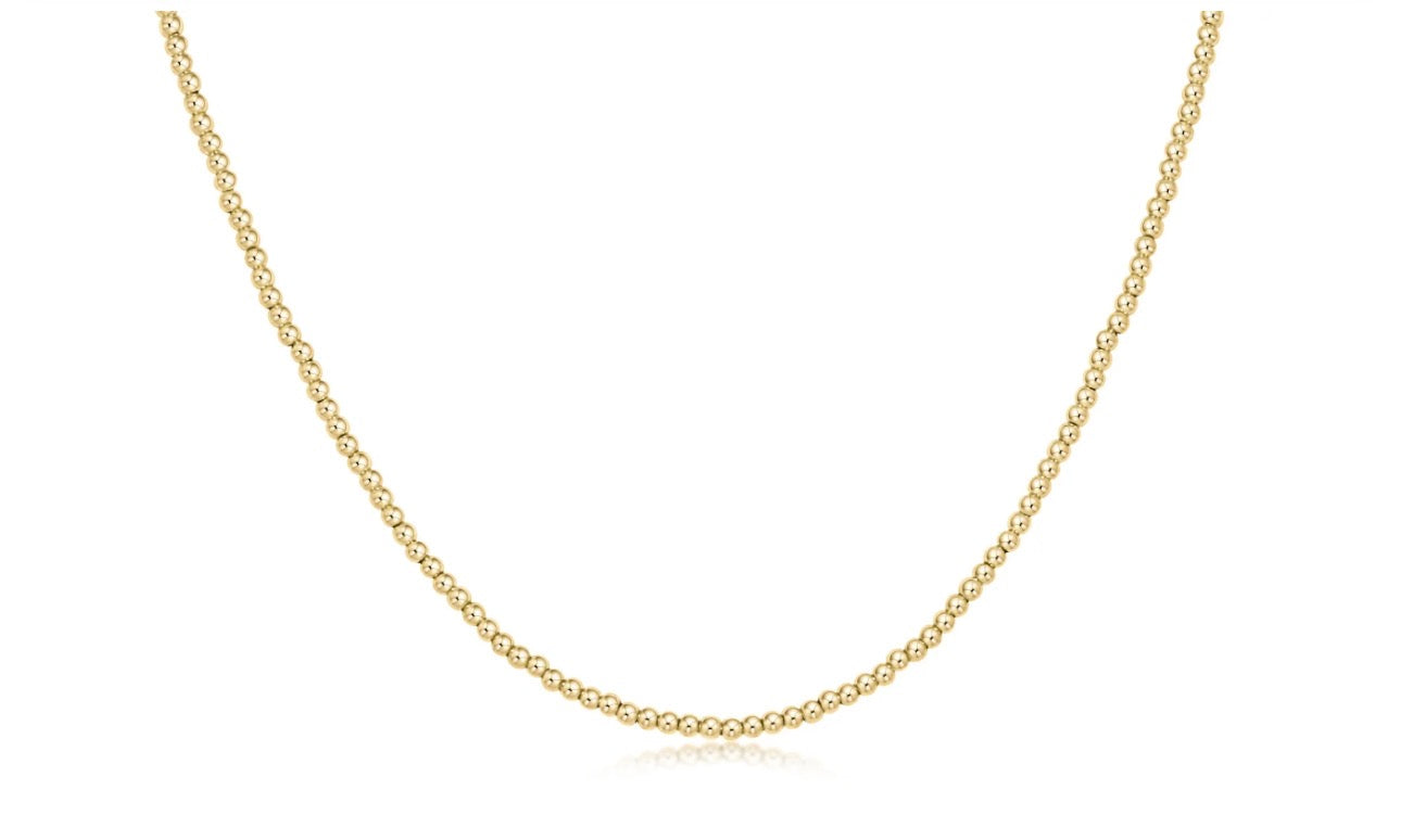 Enewton 15" Choker Classic Gold 2mm Bead