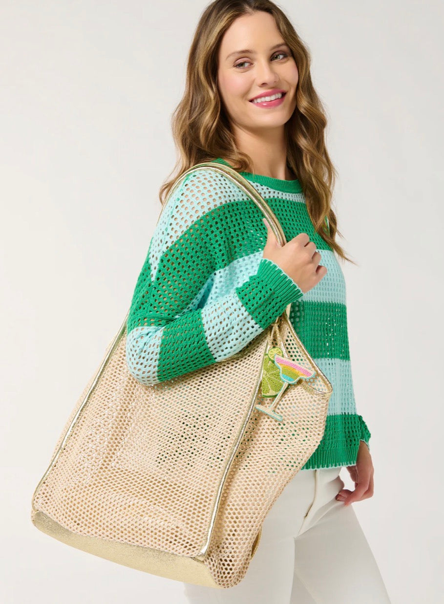 Shiraleah "Lime/Margarita” Beaded Bag Charm