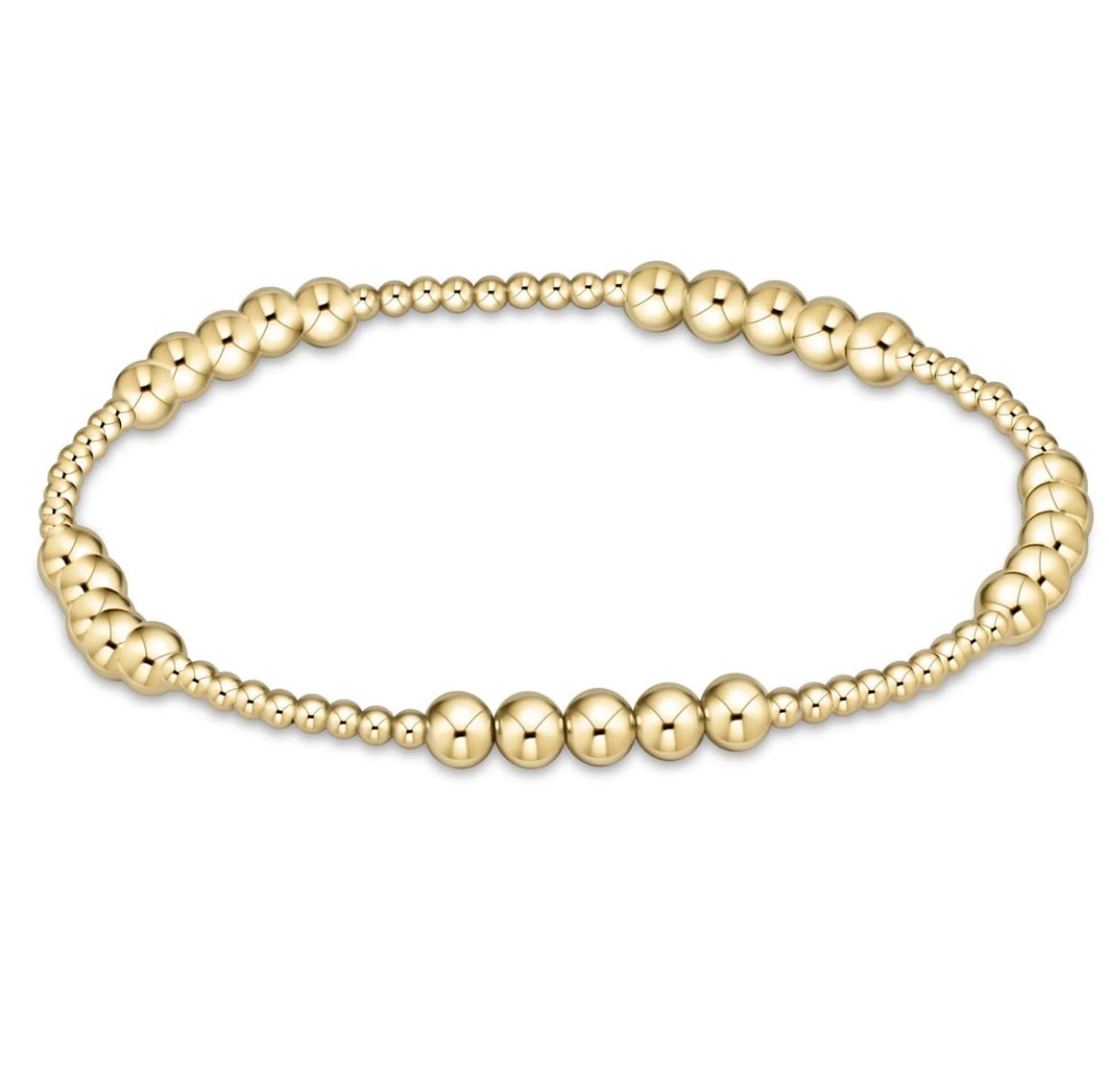 Enewton “Classic Blissful” Pattern 2mm/4mm Gold Bead Bracelet
