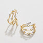 Spartina 449 Barratt Hoop Earrings-Crystal