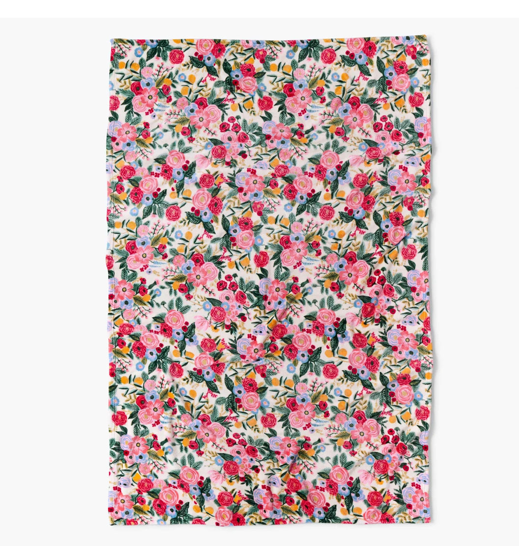Rifle Paper Co. "Garden Party" Fleece Blanket