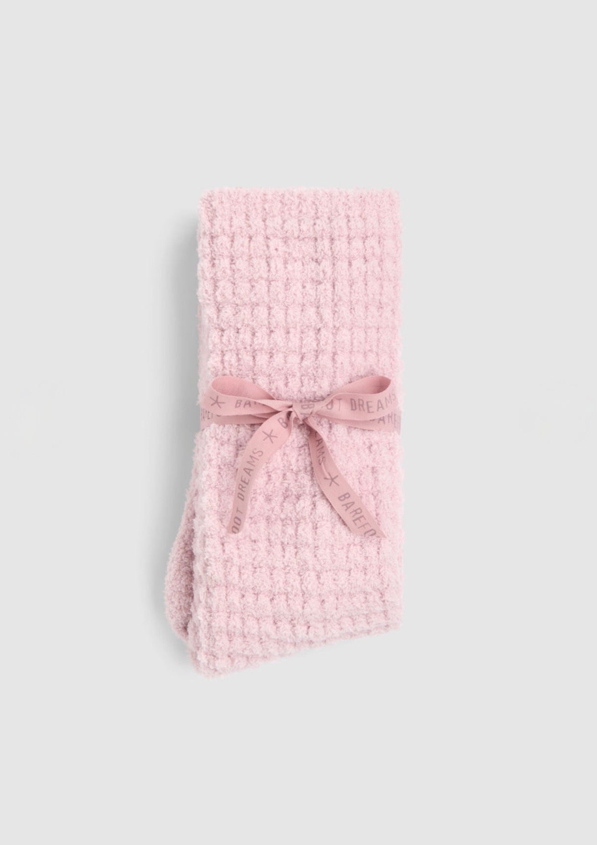 Barefoot Dreams CozyChic® Waffle Socks-Petal