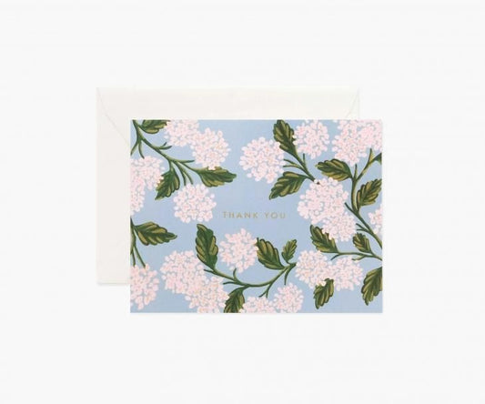 Rifle Paper Co. " Hydrangea" Thank You Card