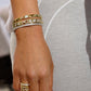 Melinda Maria “Ashley” Lock Cuff-Gold/White