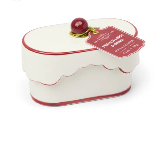 Paddywax Cherie 5.5oz Porcelain Ceramic - French Linen & Orris