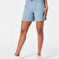 Spanx Stretch Twill Shorts, 6"-Mountain Blue