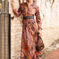 Spartina 449 "Denise" Shirt Dress-Paisley Brown