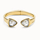 Uno de 50 "Be a Chameleon" Bangle-Gold/Moonstone