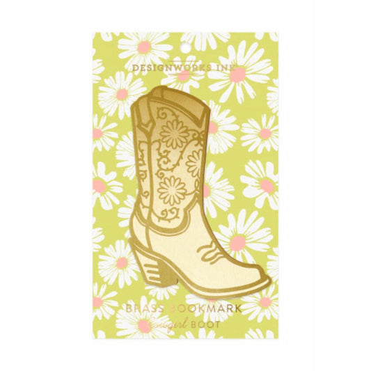 Designworks Ink Brass Bookmark - Cowgirl Boot