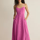 Z Supply Angel Eyes Midi Dress-Berry Blush