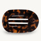 Teleties Medium Flat Round Hairclip- Tortoise