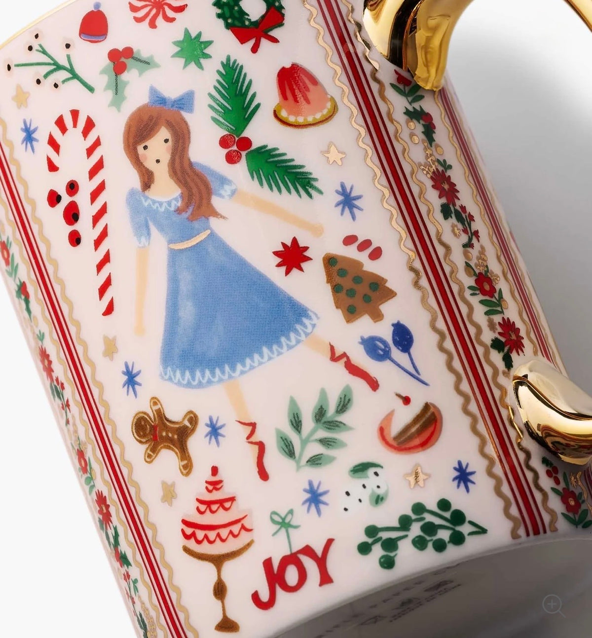 Rifle Paper Co. "Holly Jolly Nutcracker" Porcelain Mug Set (set of 2)
