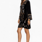 Johnny Was Jenai Kimono Relaxed Sleeve Dress-Black